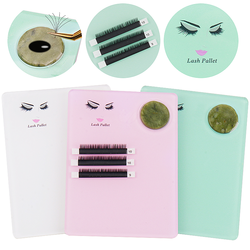 Eyelash Extension Menu - 1 stücke Acryl Jade Stein Wimpern