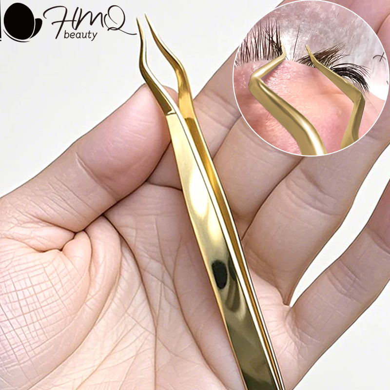 Isolation Tweezer Curved - 5/1 stücke Neue Edelstahl Isolation Pinzette