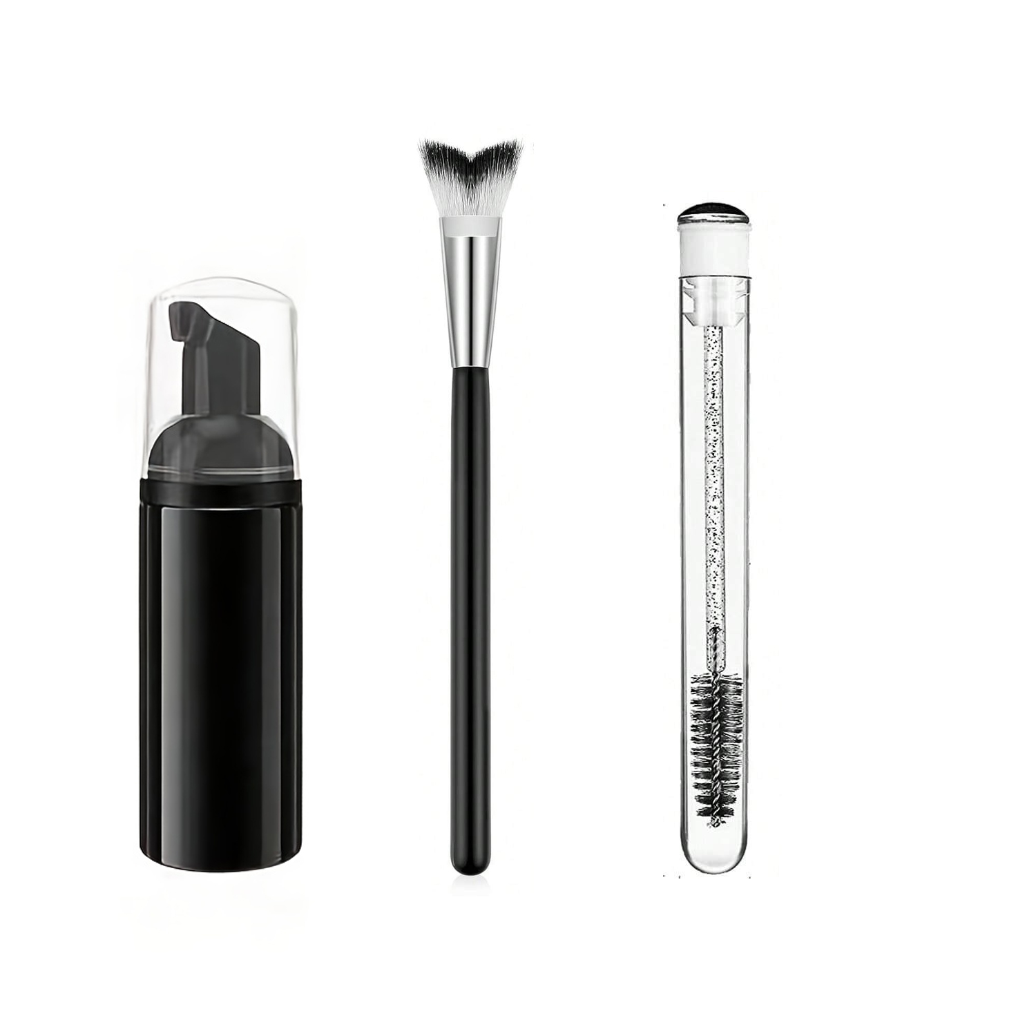 Eyelash Extension Class - Professionelles Wimpernverlängerungs-Reinigungsset mit Shampoo, Seife, Wimpernbürste,