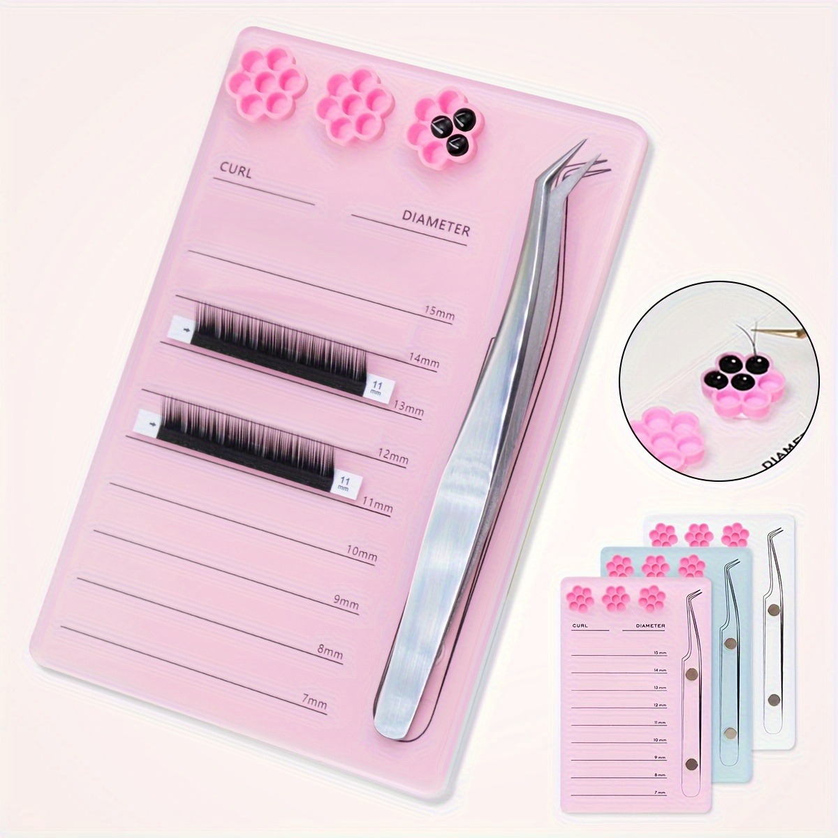 Eyelash Extension Menu - Wimpern Verlängerung Skala Halter Magnetische Acryl
