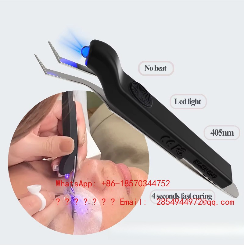 Eyelash Extension With Glue - Kabellose Handgehaltene UV-Wimpernlampe Mini Wimpernkleber-Härtungslampe UV-Pinzettenlampe