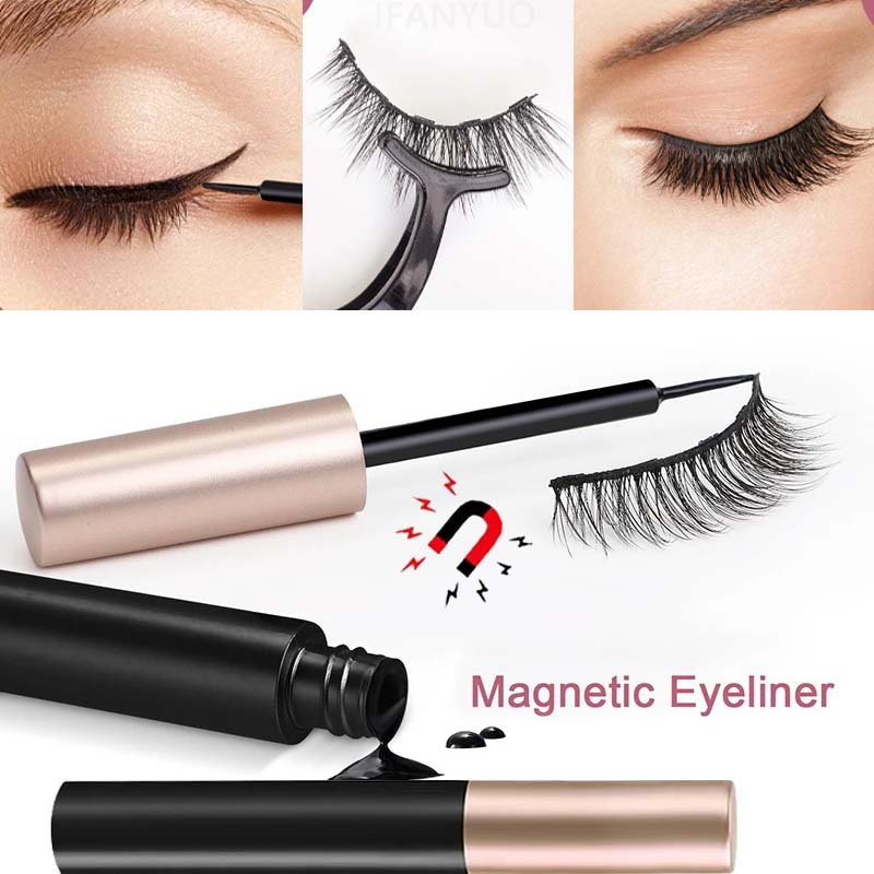Eyelash Extension Eyeliner - 1/2 Stück Schwarzer Magnetischer Eyeliner Kleber