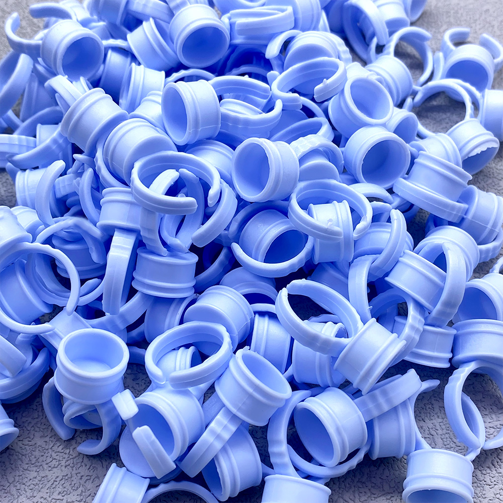 100Pcs Einweg Kleber Ring Tass – Eyelash Extension Class Bewertung und Preis