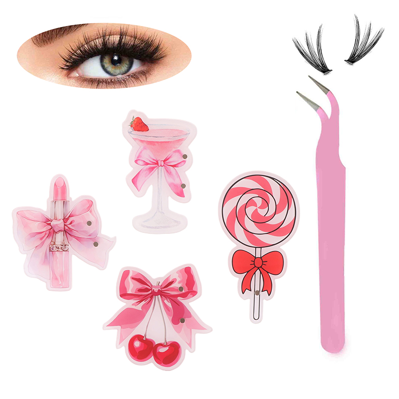 Rosa Acryl Wimpern Verlängerun – Eyelash Extension Menu Bewertung und Preis