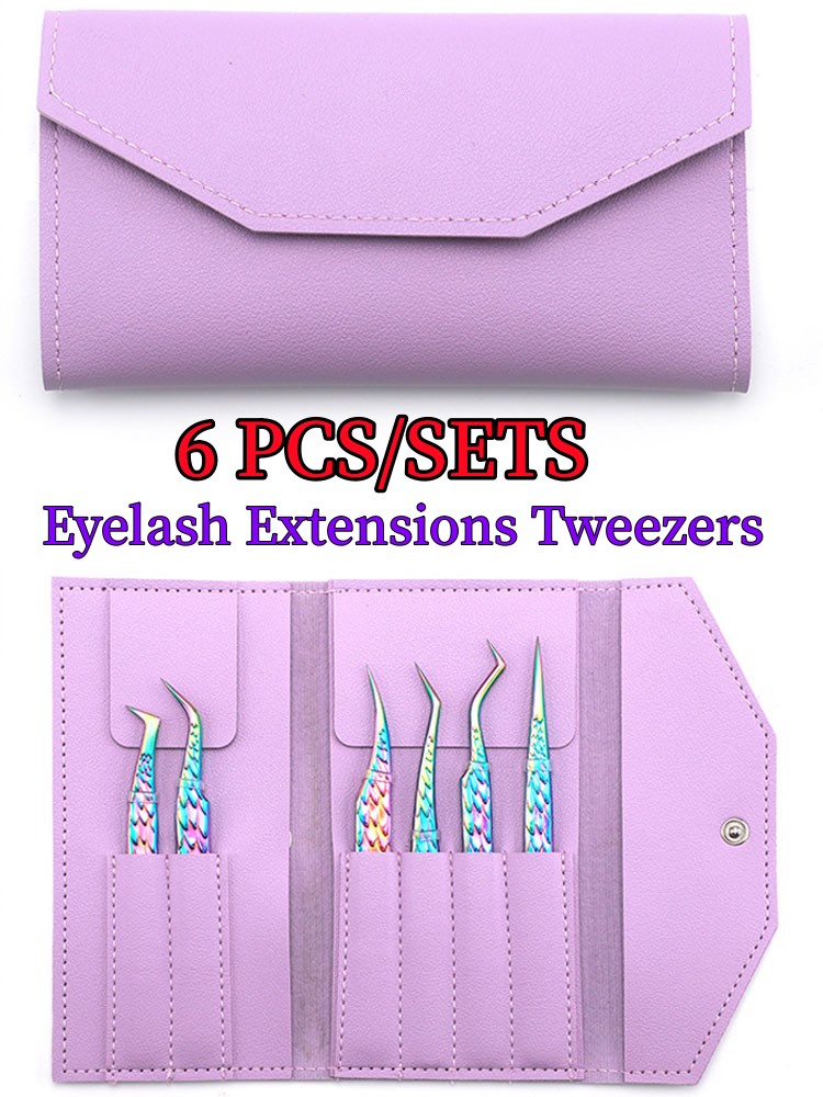 6-teiliges Wimpernpinzetten-Se – Isolation Tweezer Curved Bewertung und Preis