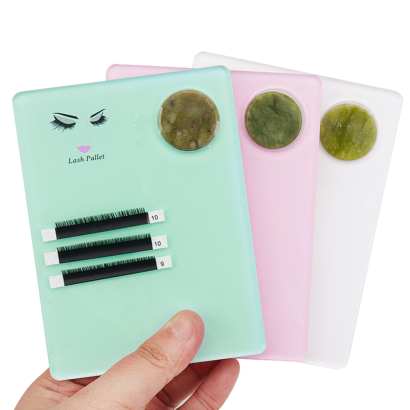 1 stücke Acryl Jade Stein Wimp – Eyelash Extension Menu Bewertung und Preis