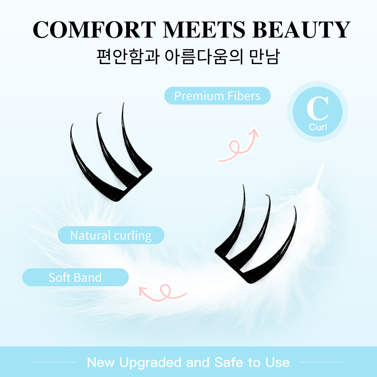 Keine Kleber-Wimperncluster, u – Eyelash Extension Menu Bewertung und Preis
