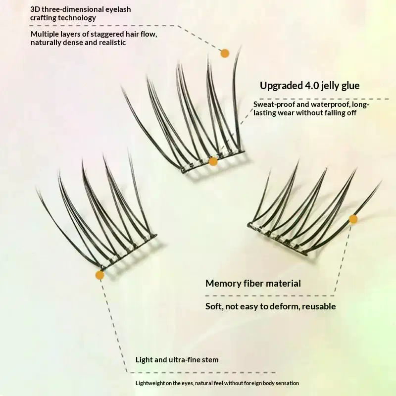 7 Reihen selbstklebende Wimper – Eyelash Extension With Glue Bewertung und Preis