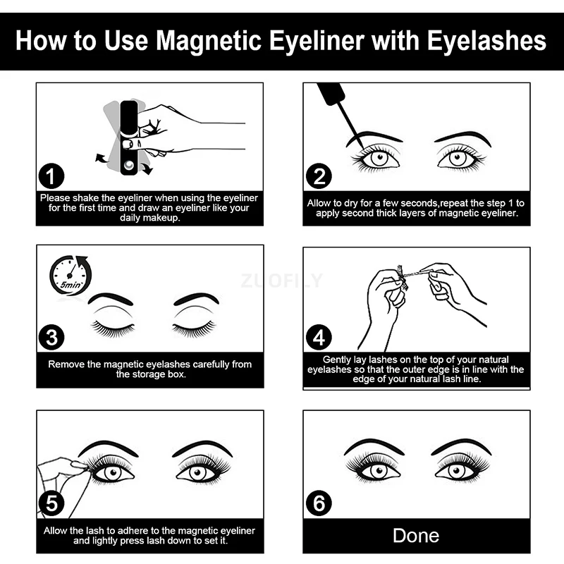 1/2 Stück Schwarzer Magnetisch – Eyelash Extension Eyeliner Bewertung und Preis